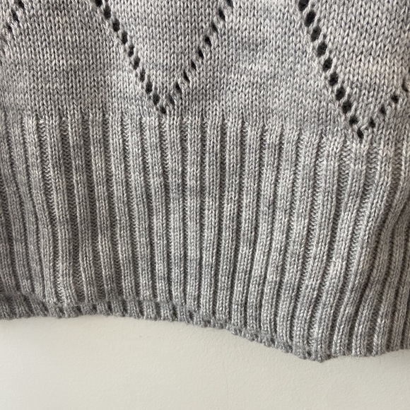 Floral grey sweater vest - Picture 5 of 7